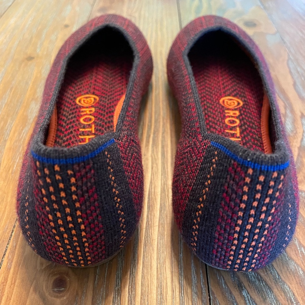 Rothy's Bordeaux Herringbone Patterned Merino Woo… - image 4